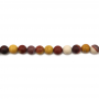 Mookaite Frosted Round Size 8mm Hole1mm 39-40cm/Strand