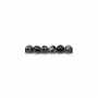 Grânulos Obsidiana de floco de neve Natural, Redondo, Diâmetro 8mm, Orifício 1.2mm,  Comprimento 15~16"/pç.