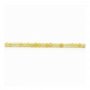 黃澳寶串珠 切角圓形 直徑2毫米 孔徑0.3毫米 長度39-40厘米/條