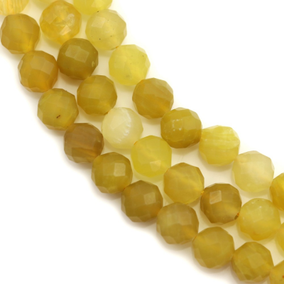 Natural Yellow Opal Bead Strand Faceted Round Diameter 4mm Hole 0.6mm 15~16"/Strand