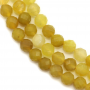 Fili di perle opale giallo rotondo (sfaccettato) diametro 4 mm foro 0,6 mm 15 ~ 16 "/ filo