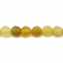 Fili di perle opale giallo rotondo (sfaccettato) diametro 4 mm foro 0,6 mm 15 ~ 16 "/ filo