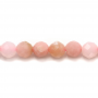 Fili di perline opale rosa rotondo (sfaccettato) Diametro circa 4 mm Foro circa 0,3 mm 15 ~ 16 "/ filo