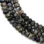 Rangées de perles d'opale grise naturelle, abaque à facettes, taille 4x6mm, trou 1mm, 15~16"/rangée