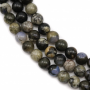Fili di perline opale grigio naturale, rotondo, dimensioni 4 mm, foro 0,7 mm, 15~16"/filare