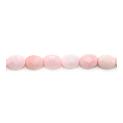 Cordon de perles d'opale rose naturelle à facettes ovales 6x8mm 39-40cm/Chaîne
