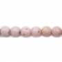 Perles d'Opale rose ronde sur fil  Taille10mm trou 1mm  15~16"/fil