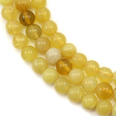 Opale Jaune Ronde Taille 6mm Trou1mm 39-40cm/Strand