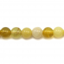 黃澳寶串珠 圓形 直徑6毫米 孔徑1毫米 長度39-40厘米/條