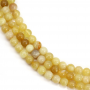 Natural Yellow Opal Round Beads Strands Size 8mm Hole 1mm 15~16"/Strand