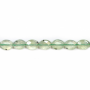 Naturel Prehnite perles Strands Oval Faceted Taille 8x10mm Epaisseur 4mm Hole 1mm Longueur 15 ~ 16 "/ Strand