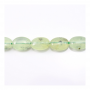 Natural Prehnite Beads Strands Oval Size 10x14mm Thickness 5mm Hole 1mm Length 15 ~ 16 "/ Strand