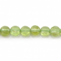 Collier de perles de péridot naturel facetté plat rond diamètre 4mm trou 0.8 mm 15~16"/cordeau
