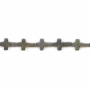Pyrite kreuzige Perlenkette 11x15mm Durchmesser des Loch 1mm ca. 26 Stck / Strang 15~16"