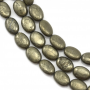 Pyrite Beads Oval Size 8x10mm Hole 0.8mm Length 39-40cm/Strand