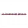 Natürliche Kunzite runde facettierte Perlenkette   3mm Loch 0.6mm  15~16"/Strang