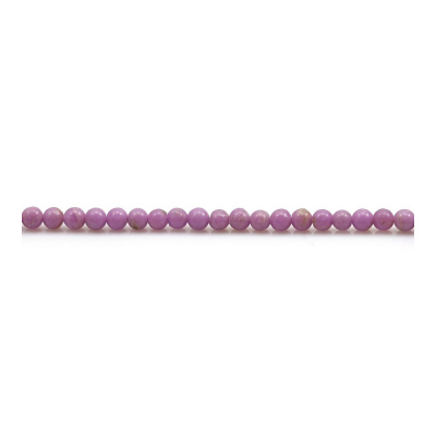 Perles de Phosphosidérite violette ronde sur fil Taille 2mm trou 0.5mm environ 160perles/fil