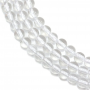 白水晶串珠 圓形 直徑4毫米 孔徑1毫米 長度39-40厘米/條