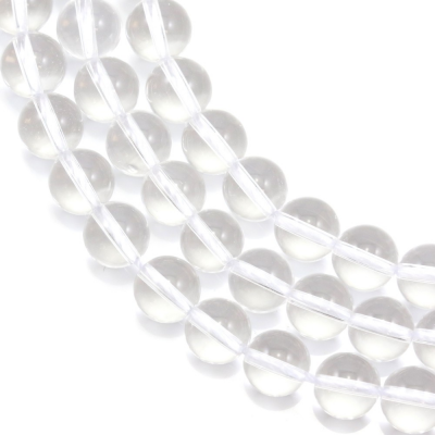 白水晶串珠 圓形 直徑6毫米 孔徑1毫米 長度39-40厘米/條