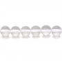 Natural Rock Crystal Beads Strand Round Diameter 6mm Hole 1mm About 61 Beads/Strand 15~16"