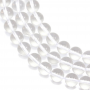 白水晶串珠 圓形 直徑8毫米 孔徑1毫米 長度39-40厘米/條