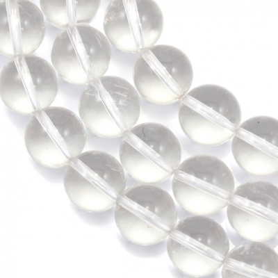 Bergkristalle runde Perlenkette Durchmesser 16mm Durchmesser des Loch 1 5mm ca. 25 Stck / Strang 15~16"