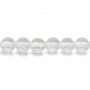 Bergkristalle facettierte runde Perlenkette Durchmesser 6mm Durchmesser des Loch 1mm ca. 65 Stck / Strang 15~16"
