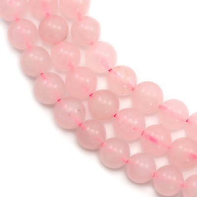 Perline di quarzo rosa naturale Diametro rotondo 6mm foro 1mm circa 63 perline/filo 15~16"