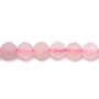 Perline di quarzo rosa naturale Diametro rotondo sfaccettato 4 mm foro 0,8 mm circa 93 perline/filare 15~16"