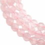 Natural Rose Quartz Beads Strand Faceted Flat Round  Diameter 10mm  Hole 1mm  About 39 Beads/Strand 15~16"