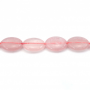 Filo di perle di quarzo rosa naturale, ovale, dimensioni 8x10mm, foro 1mm, circa 41 perle/filo 15~16"