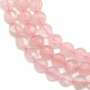 Perles de quartz rose rondelle sur fil 10mm trou0.8mm 39-40cm/fil