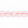 Perline di quarzo rosa a forma di cuore 10 mm 39-40 cm/filare