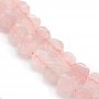 Perline di quarzo rosa a filo Fiore intagliato 13 mm 39-40 cm/filare