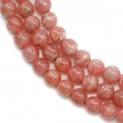 Natural Rhodochrosite Beads Strand Round Diameter 6mm  Hole 1mm About 72 Beads/Strand 15~16"