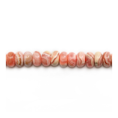 Natural Rhodochrosite Abacus Beads Strand Size 4x6mm  Hole 1mm  About 132 Beads/Strand 15~16"
