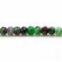 Ruby-Zoisite Faceted Abacus Size 2x3mm Hole0.8mm 39-40cm/Strand
