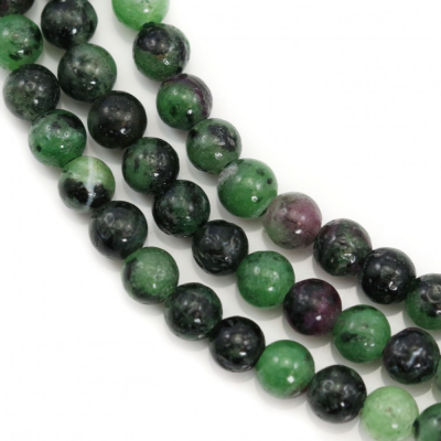 Natural Ruby -Zoisite Round Strand Beads Diameter 4 mm Hole 0.8mm 98 Beads/Strand 15~16"