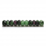 Perline di Zoisite Rubino Naturale Filo Abaco Sfaccettato Dimensioni 4x6mm foro 0.8mm circa 96 perline/filo 15~16"