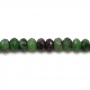 紅綠寶串珠 切角算盤珠 尺寸3x4毫米 孔徑0.8毫米 長度39-40厘米/條