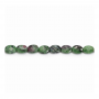 Natural Ruby-Zoisite Beads Strand Faceted Oval 6x8mm Hole 1mm 39-40cm/Strand