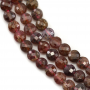 Ruby Faceted Flat Round 4mm Hole0.7mm 39-40cm/Strand