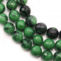 Ruby-Zoisite Beads Faceted Round Diameter 10mm Hole 0.8mm 39-40cm/Strand