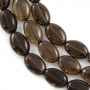Natural Smoky Quartz Beads Strand Oval Size 10x14mm Hole 1mm About 30 Beads/Strand 15~16"