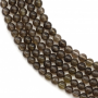 Natural Smoky Quartz Beads Strand Round 3mm Hole 0.7mm About135 Beads/Strand 15~16"