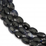 藍寶石串珠 切角蛋形 尺寸10x14毫米 孔徑0.8毫米 長度39-40厘米/條