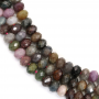 Rubin-Sapphire facettierte abakusperlenförmige Perlenkette 4x6mm Durchmesser des Loch 0.8mm ca. 90 Stck / Strang 15~16"