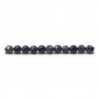 Natural Sapphire Bead Strand Round Faceted Diameter 4mm  Hole 0.6mm 15~16"/Strand