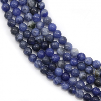 Natural Sodalite Beads Strand Round Diameter 3mm Hole 0.8mm Approx.130Beads/Strand
