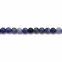Natural Sodalite Beads Strand Round Diameter 3mm Hole 0.8mm Approx.130Beads/Strand